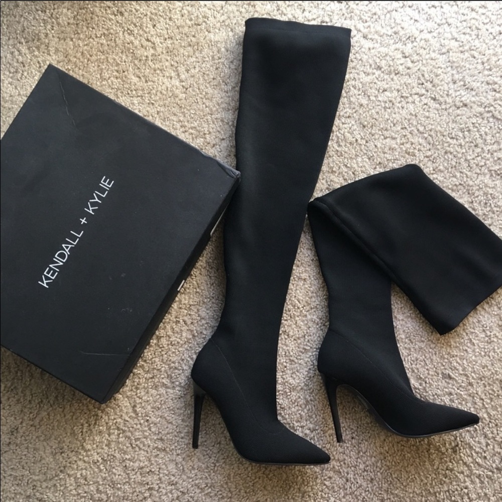 Over the knee boots black
